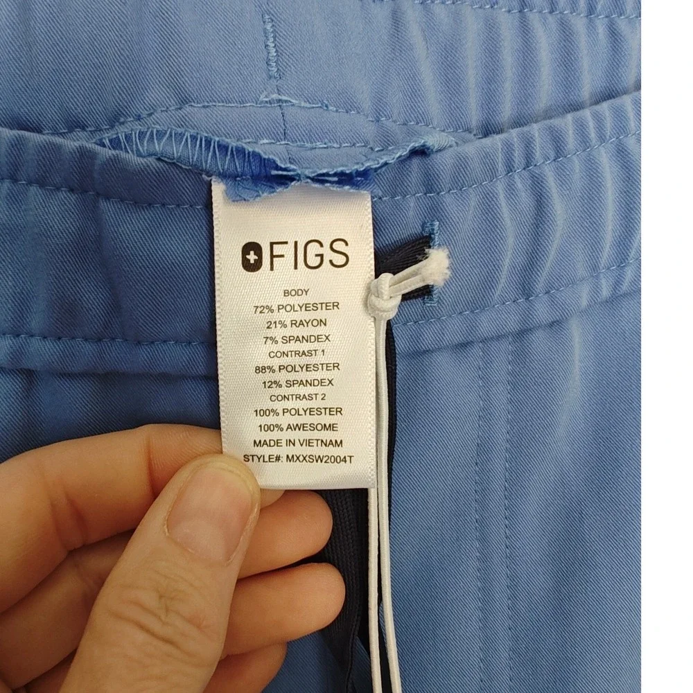 FIGS Tansen Jogger 2.0 Scrub Pants Celi Blue MXXSW2004T Small‎ Tall S T New